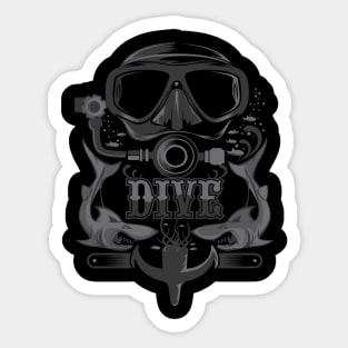 dive monster Sticker